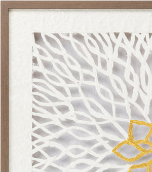 Surya Kaagaz 24" Framed Wall Art - Modern Polystyrene & Paper Decor For Stylish Home Interiors Main, White,Frame, Paper,Polystyrene Kag002-3232