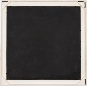 Surya Kathryn Global Style 24"H X 24"W Accent Mirror With Unique Inlaid Bone Design For Any Room Frame, White Bone Kah003-2424