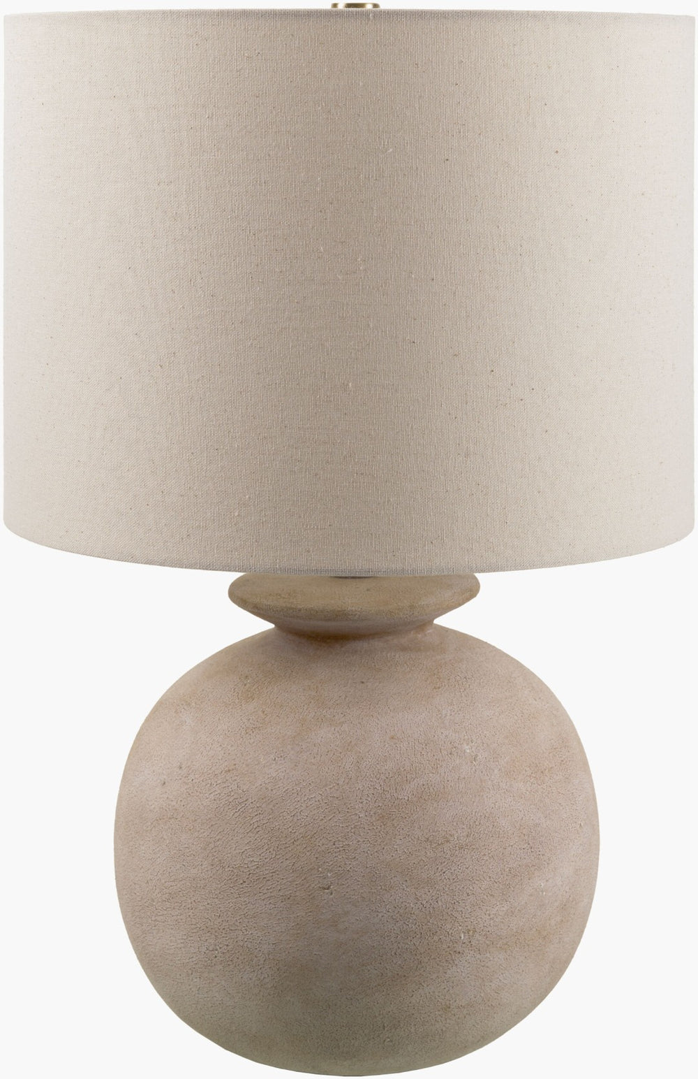 Livabliss Kaia Textured Resin Table Lamp with Dual Linen Shade for Farmhouse Living Spaces KAI-002