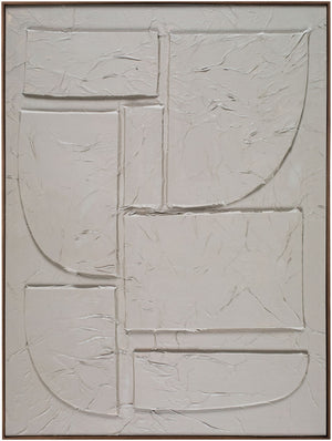 Livabliss Kako Hand-painted Framed Wall Art Minimalist Contemporary Piece for Modern Interiors KAKO005-36482