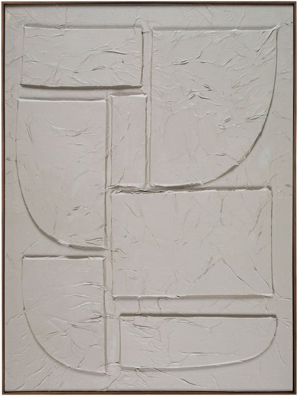 Livabliss Kako Hand-painted Framed Wall Art Minimalist Contemporary Piece for Modern Interiors KAKO005-36482