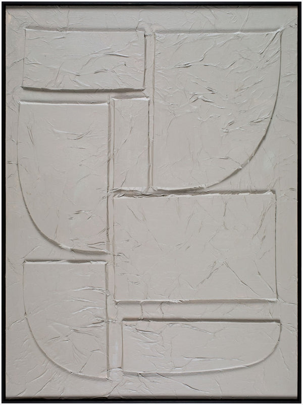 Livabliss Kako Hand-painted Minimalist Framed Wall Art for Living Room or Hallway Decor KAKO006-36482