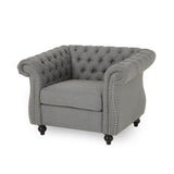 Christopher Knight Home® - Noble House - Westminster Chesterfield Fabric Club Chair