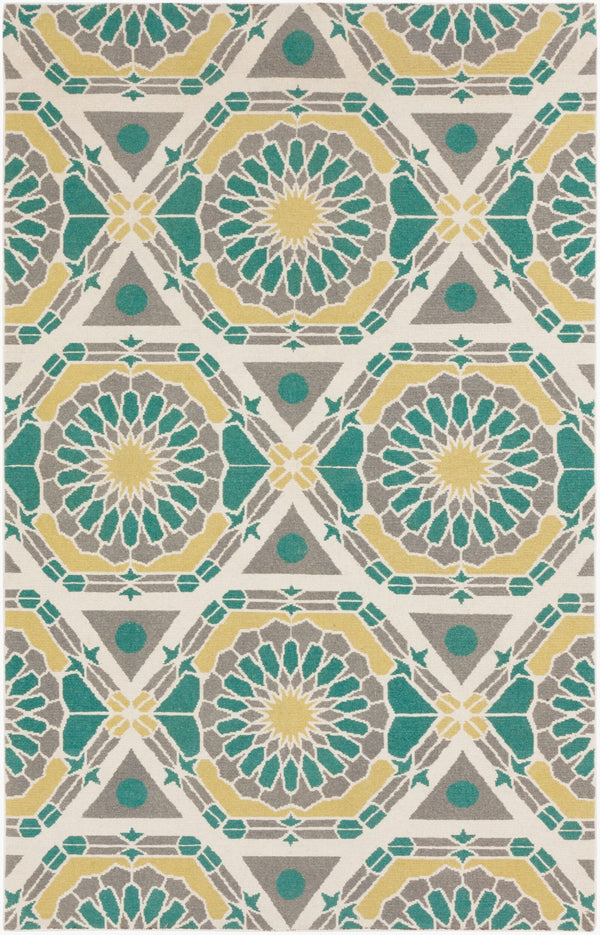 Surya Kaleidoscope 2' X 3' Handmade Wool Rug - Vivid Geometric Patterns For Timeless Home Style & Comfort Olive Wool Kal8001-58