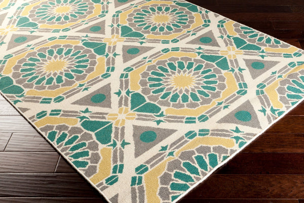 Surya Kaleidoscope 2' X 3' Handmade Wool Rug - Vivid Geometric Patterns For Timeless Home Style & Comfort Olive Wool Kal8001-58