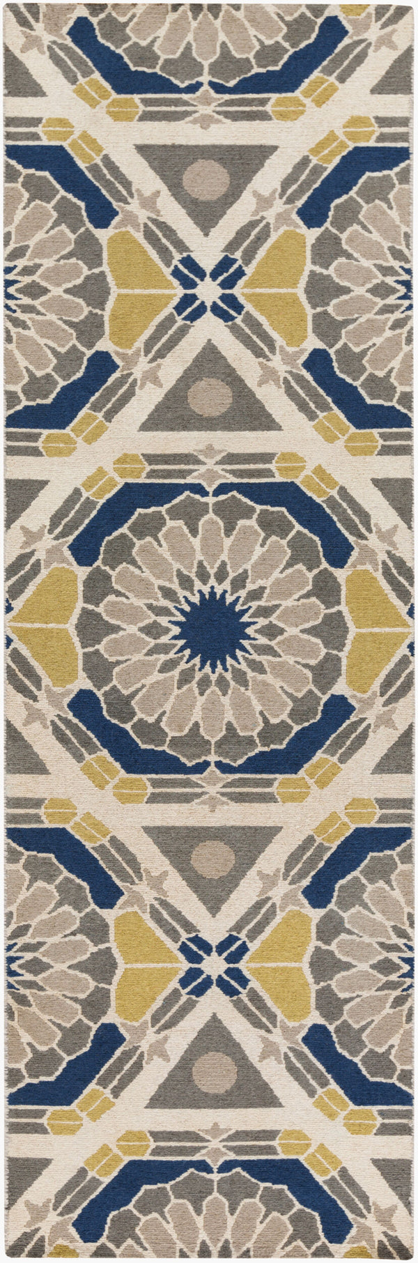Surya Kaleidoscope 2' X 3' Handmade Wool Rug - Vivid Geometric Patterns For Timeless Home Style & Comfort Ivory Wool Kal8003-268