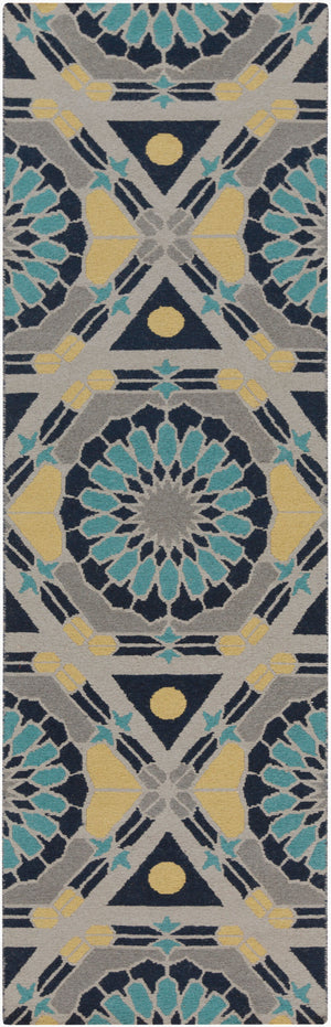 Surya Kaleidoscope 2' X 3' Handmade Wool Rug - Vivid Geometric Patterns For Timeless Home Style & Comfort Gray Wool Kal8005-268