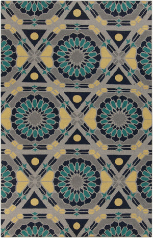 Surya Kaleidoscope 2' X 3' Handmade Wool Rug - Vivid Geometric Patterns For Timeless Home Style & Comfort Gray Wool Kal8005-811
