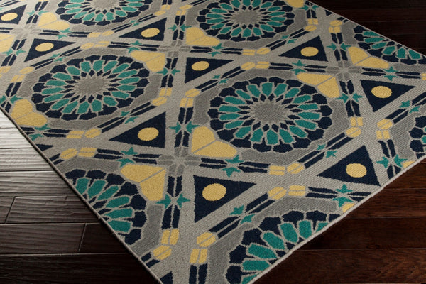 Surya Kaleidoscope 2' X 3' Handmade Wool Rug - Vivid Geometric Patterns For Timeless Home Style & Comfort Gray Wool Kal8005-811