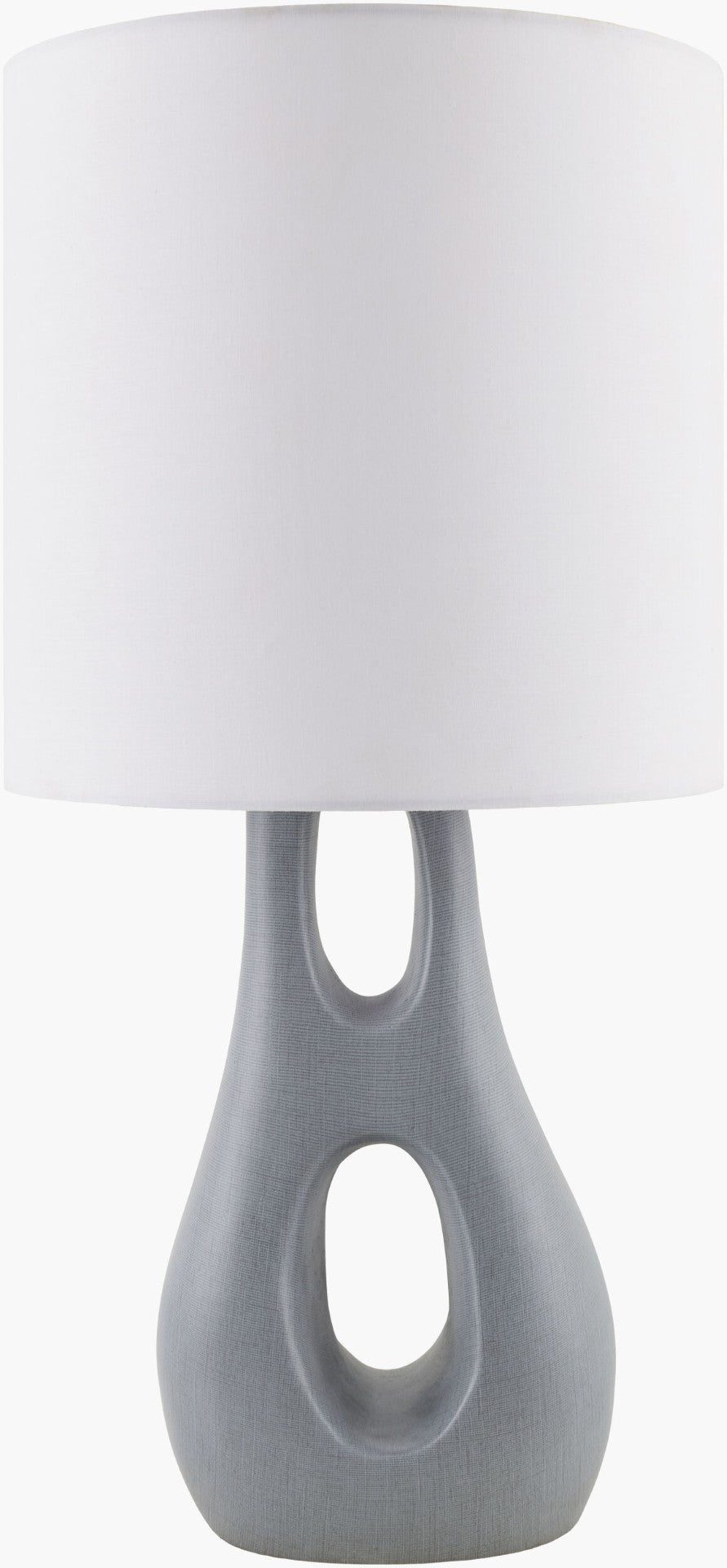 Surya Kaelix Linen Shade Accent Table Lamp Warm Ambient Glow for Modern Living Spaces KALX-001