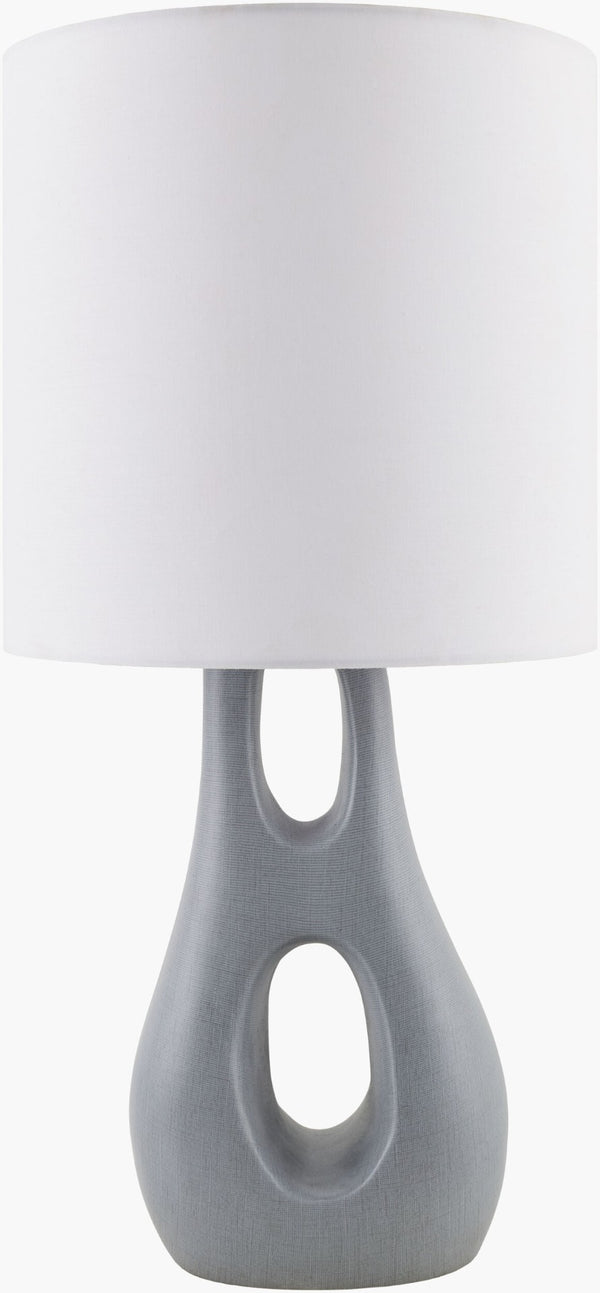 Surya Kaelix Linen Shade Accent Table Lamp Warm Ambient Glow for Modern Living Spaces KALX-001
