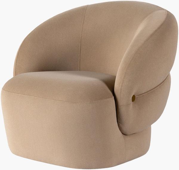 Surya Katarina Low Profile Accent Chair Deep Foam Seat for Living Room or Reading Nook KARI002-313435
