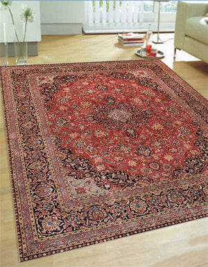 Pasargad Home Azerbaijan Collection Hand-knotted Lamb's Wool Area Rug For Elegant Home Décor   Pl 5x7