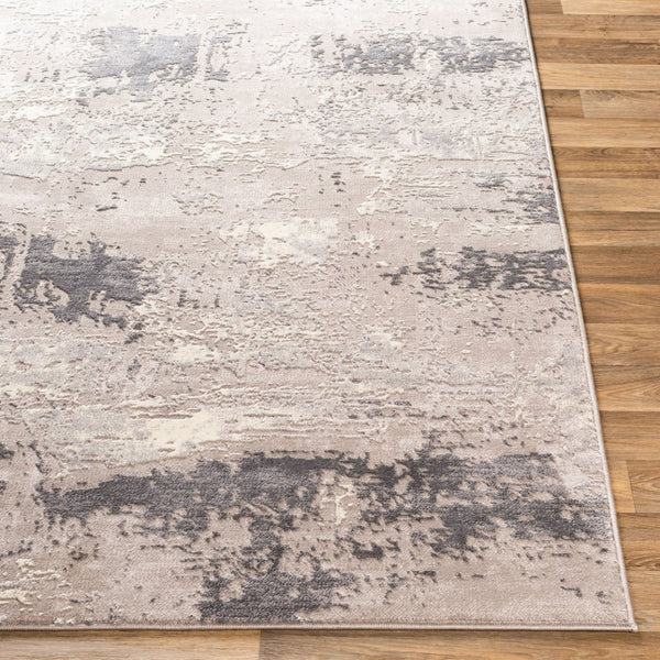 Livabliss Katmandu Geometric Mid-century Area Rug Polypropylene Blend for Entryways and Bedside Light Gray, Cha 2' x 2'11" KAT2313-23