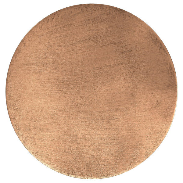 English Elm Johnsen Metal Coffee Table - Hand-Finished Antique Copper Round Centerpiece For Modern Living Spaces B136P158939