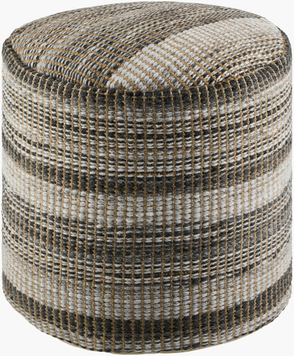 Livabliss Kawe Handcrafted Jute Blend Cube Pouf Woven Texture Seat for Living Room or Bedroom KAWP001-161616