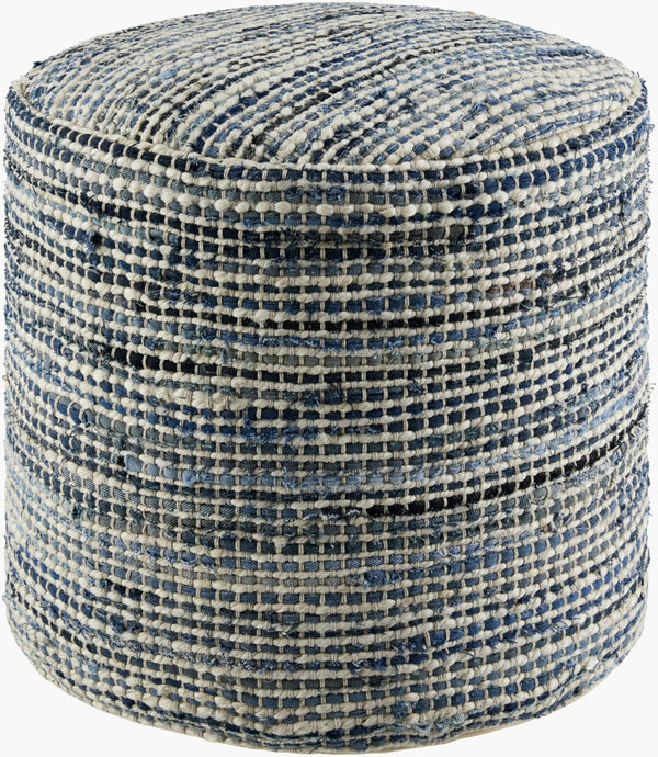 Livabliss Kawe Handcrafted Jute Cotton Cube Pouf Natural Texture Bohemian Living Room Footrest KAWP002-161616
