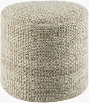 Livabliss Kawe Handcrafted Jute Cotton Cube Pouf Arts and Crafts Style Living Room Accent KAWP003-161616