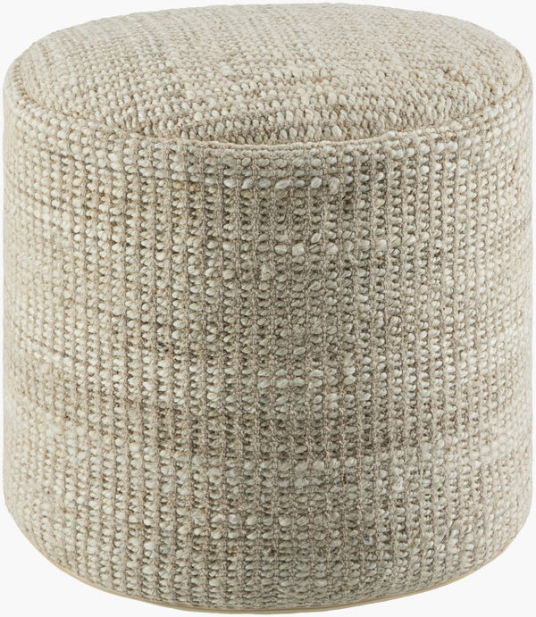 Livabliss Kawe Handcrafted Jute Cotton Cube Pouf Arts and Crafts Style Living Room Accent KAWP003-161616