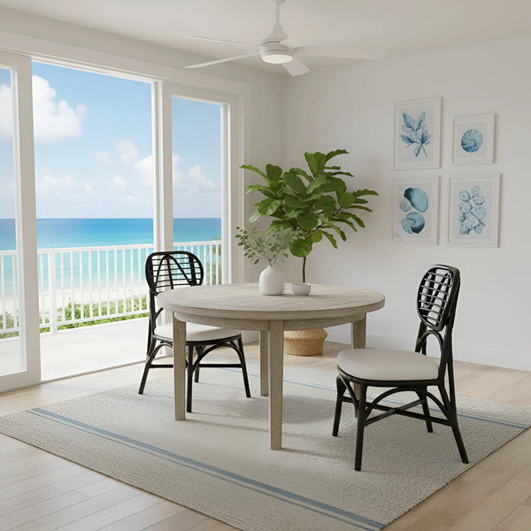 Kaya Handcrafted Dining Chairs Boho Coastal Style Open Weave Artisan Design for Any Room