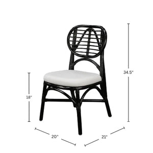 Kaya Handcrafted Dining Chairs Boho Coastal Style Open Weave Artisan Design for Any Room