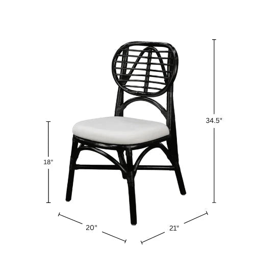 Kaya Handcrafted Dining Chairs Boho Coastal Style Open Weave Artisan Design for Any Room