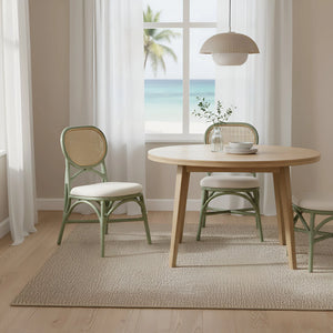 Kaya Handcrafted Dining Chairs Boho Coastal Style Open Weave Artisan Design for Any Room