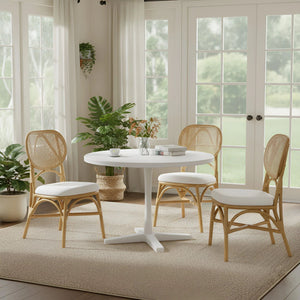 Kaya Handcrafted Dining Chairs Boho Coastal Style Open Weave Artisan Design for Any Room