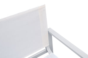 VIG Furniture Renava Wake + Kayak - Modern Outdoor Off-White Dining Table Set VGGE-WAKE-KAYAK-DT-SET-WHT