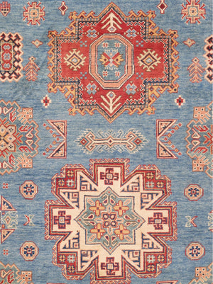 Pasargad Tribal Hand-knotted Wool Area Rug – Vibrant Geometric Design For Timeless Elegance   Kaz-2025 8x10