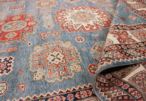 Pasargad Tribal Hand-knotted Wool Area Rug – Vibrant Geometric Design For Timeless Elegance   Kaz-2025 8x10