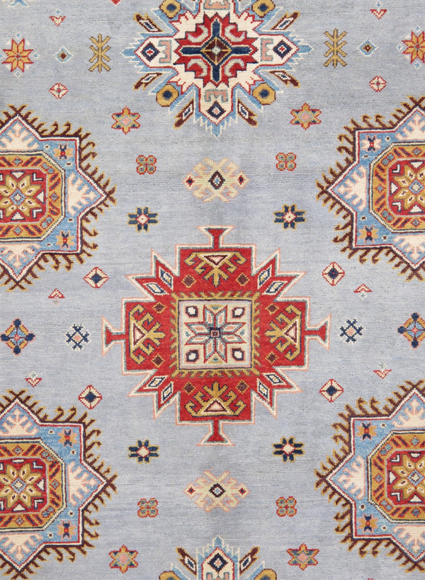 Pasargad Tribal Hand-knotted Wool Area Rug – Vibrant Geometric Design For Timeless Elegance   Kaz-2029 9x12