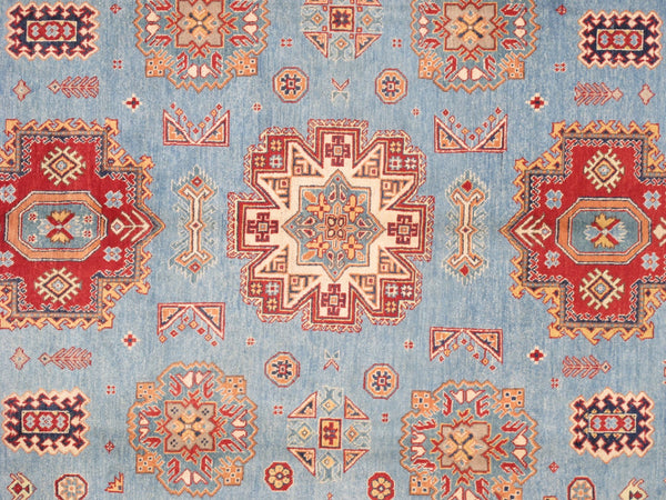 Pasargad Tribal Hand-knotted Wool Area Rug – Vibrant Geometric Design For Timeless Elegance   Kaz-2032 8x10