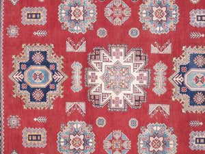 Pasargad Tribal Hand-knotted Wool Area Rug – Vibrant Geometric Design For Timeless Elegance   Kaz-2033 8x10