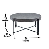 Steve Silver Morgan Round Cocktail Table MG200C