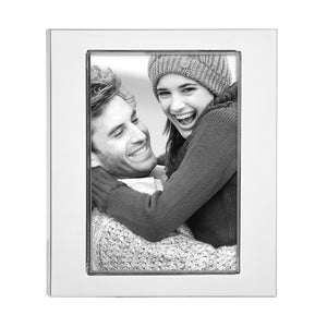 Lenox Reed and Barton Addison Silverplate 5" x 7" Photo Frame Metallic, SLVR PLATE METAL 6957