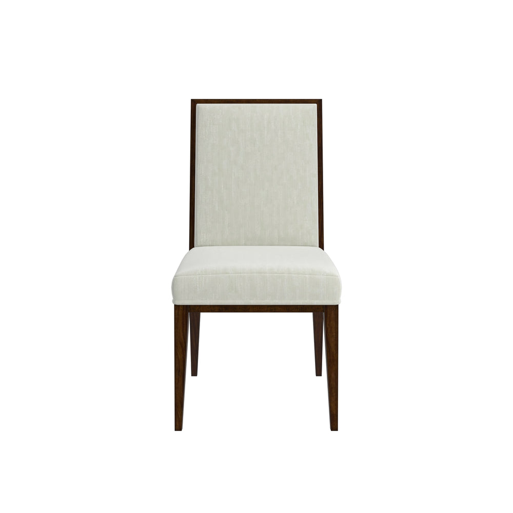 A.R.T. Furniture Eave Elegant Upholstered Side Chair In Ivory Polyester With Stylish Tapered Legs For Timeless Decor - Set Of 2 Off,White Material(S), Poplar And Parawood Solids 336206-1860
