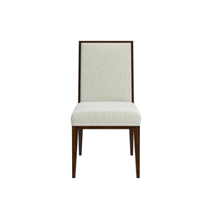 A.R.T. Furniture Eave Elegant Upholstered Side Chair In Ivory Polyester With Stylish Tapered Legs For Timeless Decor - Set Of 2 Off,White Material(S), Poplar And Parawood Solids 336206-1860