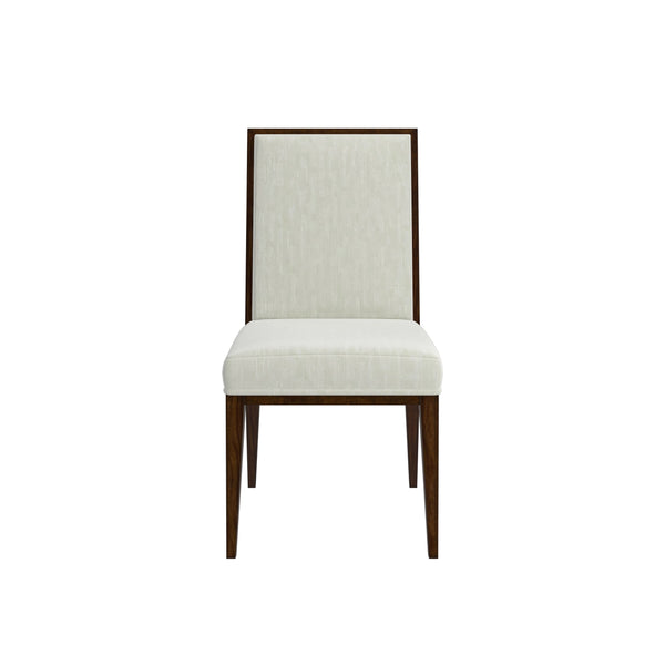 A.R.T. Furniture Eave Elegant Upholstered Side Chair In Ivory Polyester With Stylish Tapered Legs For Timeless Decor - Set Of 2 Off,White Material(S), Poplar And Parawood Solids 336206-1860