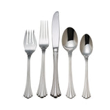 Reed & Barton 1800 5pc Stainless Steel Flatware Set - Elegant, Balanced Design