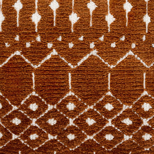 Surya Kabela Moroccan Global Style Accent Pillow - 18"X18", Durable Cotton Blend, Easy Care, Unique Home Decor Brown Polyester,Cotton Kbl003-2020