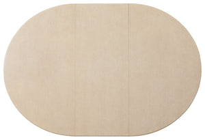 Hooker Furniture Westwood Polished Limestone Round Dining Table With 20" Leaf — Pedestal Base, Modern Oak Veneer 6133-75221-80
