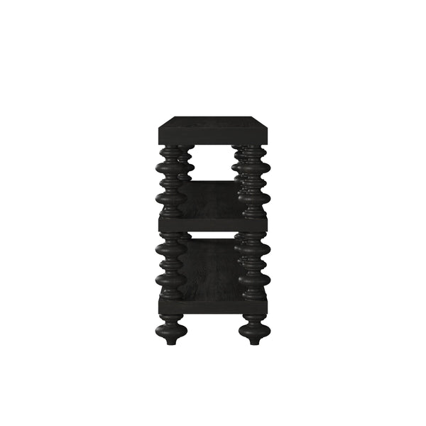 Atrium Console Table - Elegant Neoclassical Design with Open Shelves for Storage & Display Solutions