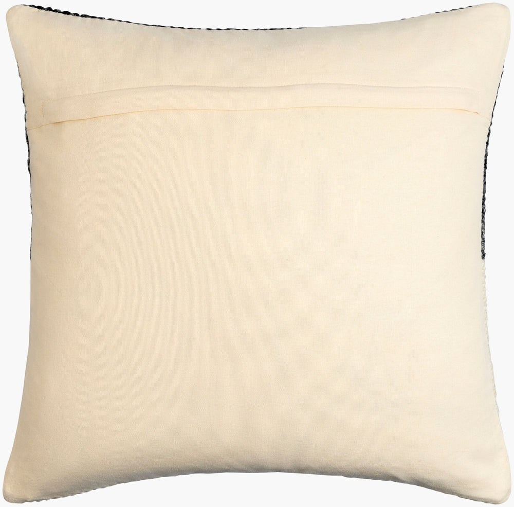 Surya Kambalny 18" X 18" Accent Pillow – Unique Wool & Cotton Blend For Stylish Home Decor & Comfort Beige Wool,Cotton,Cotton Kby001-2222p