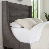 Parker House Parker Living Sleep Jacob - Luxe Dark Grey Queen Bed Luxe Dark Grey 100% Polyester (W) BJCB#8000-2-LDG