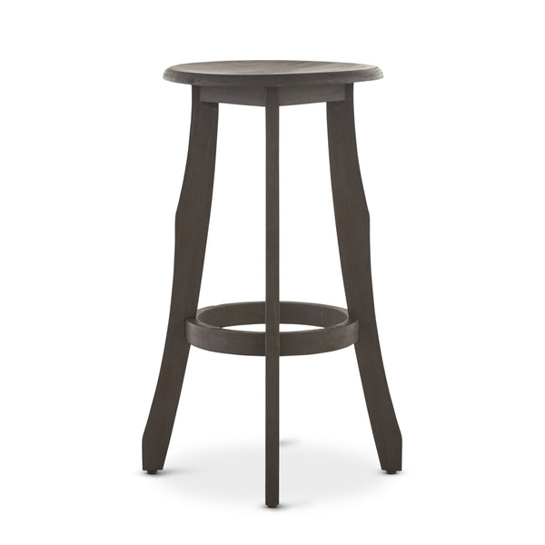 English Elm Christopher Knight Home® - PIKE Dark Gray Acacia Barstools Set of 2 — 30" Backless Outdoor Water-Resistant Contemporary Seats 60810.00