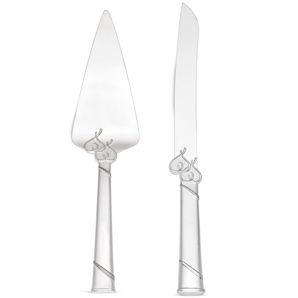 Lenox True Love Cake Knife & Server Metallic, SLVR PLATE METAL 812615