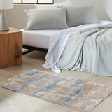 Nourison Calvin KleinCK950 Rush CK951 Machine Made Power-loomed No Border Indoor Only Modern  Rug Blue Beige, Blue Beige High Pile, 100% Polypropylene,Low Pile, 100% Polyester 99446818690