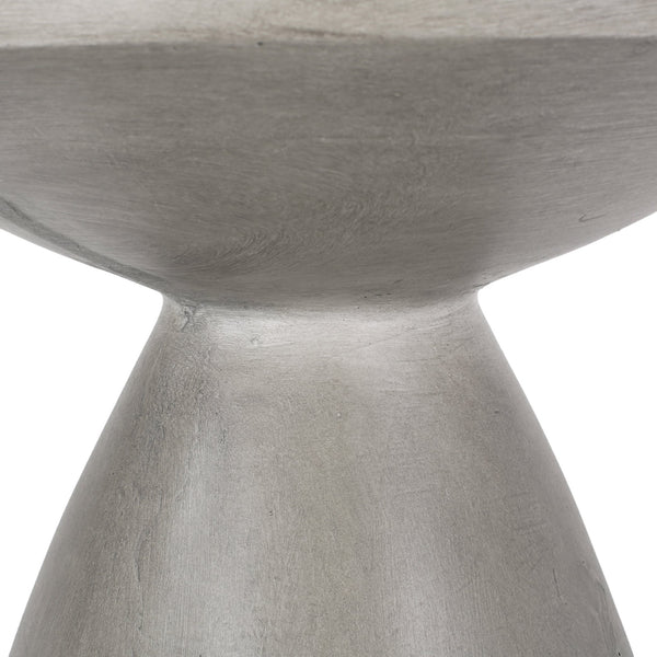 English Elm Outdoor Lightweight Concrete Hourglass Pedestal Side Table for Patio or Terrace 73455.00