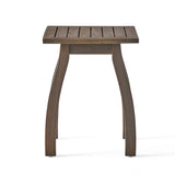 Christopher Knight Home® - Noble House - Selma Outdoor Acacia Wood Accent Table, Gray Finish